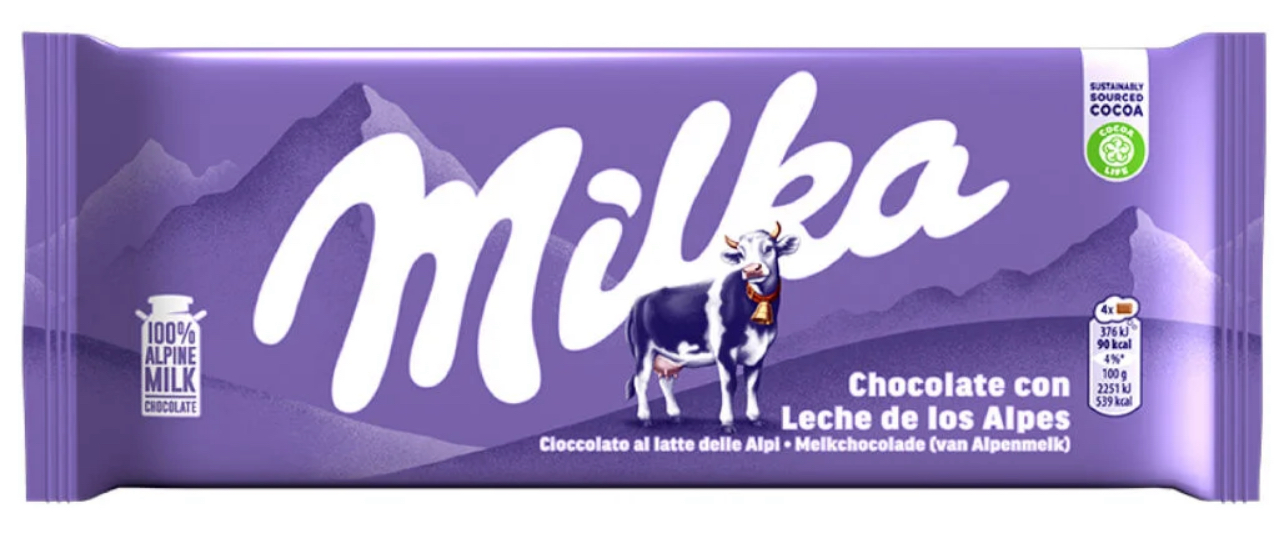 CHOCOLATE MILKA LEITE 100Gr.