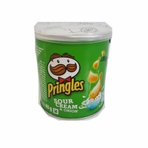 PRINGLES CEBOLA E NATA - CAIXA 12 LATAS 40Grs.