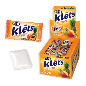 KLETS FINI FRUTOS TROPICAIS - CAIXA 200 UNIDADES