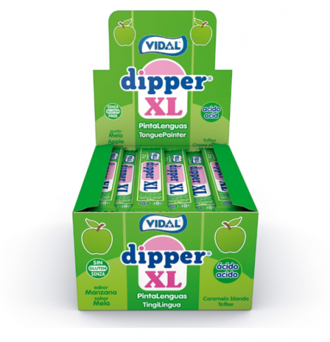 DIPPER XL MAÇÃ ÁCIDA PINTA LÍNGUAS 100 UNIDADES